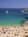 Beach, Mykonos, Greece Photographic Print by Walter Bibikow