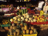 Fruits and Vegetables at Floating Market, Curacao Photographic Print by Timothy O'Keefe