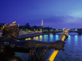 Eiffel Tower from Pont Alexander III Bridge, France Photographic Print by Lonnie Duka