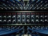 Fiber Optic Phone Wires Photographic Print by Bud Freund