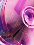 Technology Projected on a Cd Photographic Print by Lonnie Duka