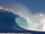 David B. Fleetham - 60 Foot Surf Crashes on Mauis Northshore at Peahi, Hawaii - Fotografik Baskı