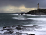 Ardnamuchan Lighthouse in Winter Storm at Sunset, Ardnamurchan, UK Photographie par David Clapp