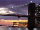 Brooklyn Bridge and South Street Seaport, NYC Photographic Print by Rudi Von Briel