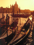 Gondolas, Venice, Italy Photographic Print