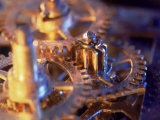 Gold Watch Gears Photographic Print by Ellen Kamp