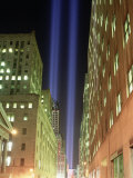 World Trade Center Memorial Lights, New York City Photographie par Rudi Von Briel