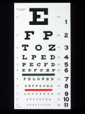 Eye Chart Photographic Print