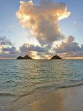 Sunrise Over the Mokulua Islands, Lani Kai, HI Photographic Print by Tomas del Amo