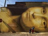 Mona Lisa Mural, Columbus Short North Photographic Print by Jeff Greenberg