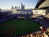 Safeco Field with Seattle Skyline Photographic Print by Jim Corwin