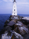Ashland Breakwater Lighthouse, WI Photographic Print by Ken Wardius