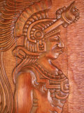 Mayan Wood Carving, Gales Point, Belize Photographie par Robert Houser