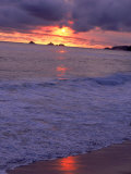 Beach at Sunset, Rio de Janeiro, Brazil Photographic Print by Jeff Dunn