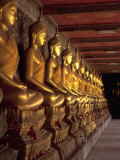 Golden Buddhas, Bangkok, Thailand Photographic Print