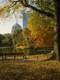 Public Gardens in the Fall, Boston, MA Fotografie-Druck von James Lemass