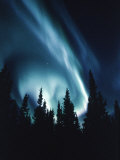 Aurore boréale dans un ciel nocturne Photographie