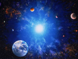 Image de la Terre et d'une étoile qui brille Photographie par Ron Russell
