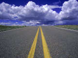 Highway 283 Leading Into Horizon, New Mexico Photographic Print by E. J. West