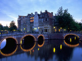 Prinsengracht Canal, Amsterdam, Holland Photographic Print by Walter Bibikow