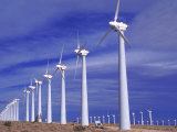 Rows of Wind Powered Generators, Mojave, CA Photographic Print by Gary Conner