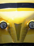 Headlights and Front Grille of Antique Car Photographic Print by Doug Mazell