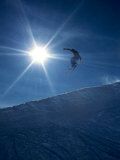 Ski Jumper and Sunburst, Chile Photographic Print by Pat Canova