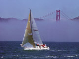 Sailboat, San Francisco, CA Photographic Print by Mitch Diamond