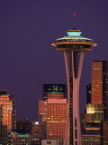 Space Needle and Seattle Skyline, Washington Photographic Print by Jim Corwin
