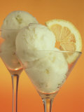 Glasses of Lemon Sherbert with Slice of Lemon Photographie par John James Wood