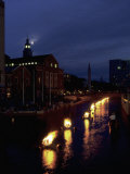 Waterplace Park at Night, Providence, RI Fotografie-Druck von James Lemass