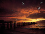 Sunset, Naples Pier Photographic Print by Jim Schwabel