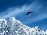 Para-Skier, Mt. Blanc, Italy, France Photographic Print by Pat Canova