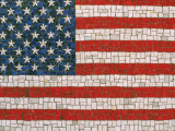 Drapeau américain en mosaïque Photographie par Rudi Von Briel