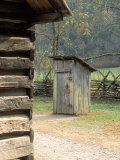 Outdoor Bathroom Photographic Print by David Davis
