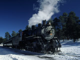 The Grand Canyon Train with Snow on Ground Reprodukcja zdjęcia autor Lynn Eodice