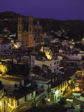 Town & Templo Santa Prisca, Taxco, Mexico Photographic Print by Walter Bibikow