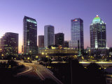 Skyline of Tampa at Dusk, Florida Photographic Print by John Coletti