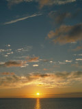Sunset Over Ocean, HI Photographic Print by Steven Baratz