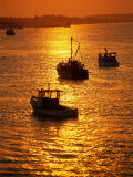 Boats at Sunset, Jonesport, ME Photographic Print by Kindra Clineff