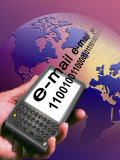 Wireless Internet on Hand Held Computer Photographic Print by Carol & Mike Werner