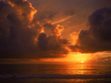 Sunrise on Beach, Outer Banks, NC Stampa fotografica di Everett Johnson