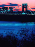 George Washington Bridge, Hudson River, NY Photographie par Rudi Von Briel