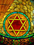Stained Glass Window Fotografie-Druck von Jeff Greenberg