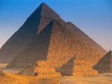 Pyramids, Cairo, Egypt Fotografisk tryk af Peter Adams