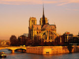 Morning Light on Notre Dame, Paris, France Fotografie-Druck von Walter Bibikow