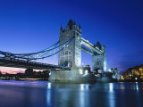 Tower Bridge at Night Photographic Print