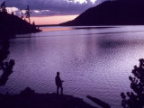 Fisherman at Sunset Photographic Print by William Swartz