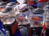 Old Bubble Gum Machines for Sale Outdoors Photographic Print by Tamarra Richards