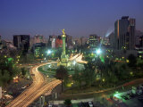 Aerial View of Mexico City at Night, Mexico Photographie par Peter Adams